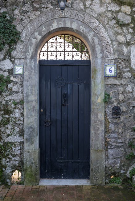 Premium arched stone doorway representing exclusive enterprise access